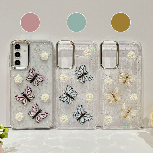 Etui na telefon 3D Butterfly dla serii Samsung Galaxy S24~S21